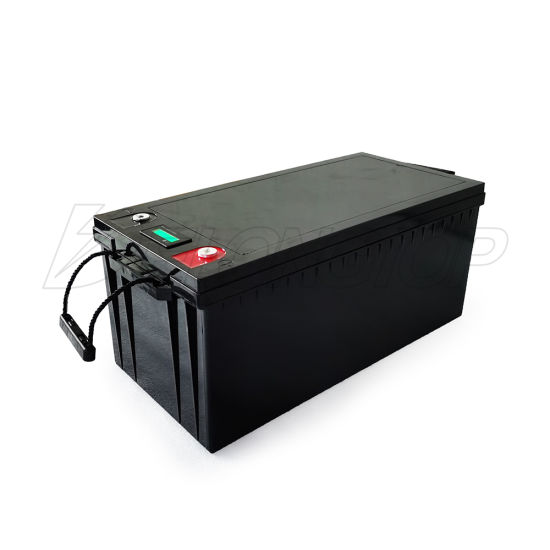 12V 200ah LiFePO4 Lithium-Eisen-Phosphat-LFP-Batterie mit BMS und LCD für Sonnensystem im Freien, Motorraum, Wohnmobil, Yachtparty, Elektroboot
